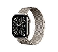 Apple Watch Series 11 GPS + Cellular 42mm, Cassa in Titanio Naturale con cinturino Natural Milanese Loop