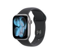 Apple Watch Series 11 GPS 46mm, Cassa in Alluminio color Grigio Siderale con cinturino Nero Sport Band - S/M