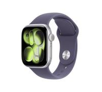 Apple Watch Series 11 GPS 42mm Cassa Alluminio Argento con Sport Band Viola Nebbia - S/M