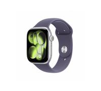 Apple Watch Series 11 GPS 46mm Cassa Alluminio Argento con Sport Band Viola Nebbia - M/L