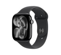 Apple Watch Series 11 GPS 46mm Jet Black Aluminium Gehäuse mit Sport Band (black