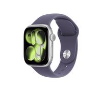 APPLE Watch Series 11 GPS, Cassa 42 mm in alluminio color argento con Cinturino Sport viola nebbia - S/M
