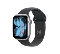 Apple Watch Series 11 GPS, Cassa 42 mm in alluminio grigio siderale con Cinturino Sport nero - S/M