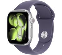 Apple Watch Series 11 GPS + Cellular 42 mm Cassa in alluminio argento con cinturino Sport color lilla S/M
