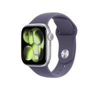 Apple Watch Series 11 GPS + Cellular 42 mm Cassa in alluminio argento con fascia sportiva viola nebbia - S/M - Nouvo