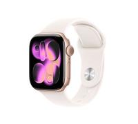 Apple Watch Series 11 GPS + Cellular 42mm Cassa in Alluminio Oro Rosa con Bracciale Sport Rosa Chiaro - M/L - Nouvo