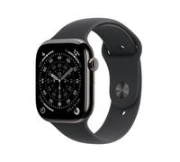Apple Watch Series 11 GPS + Cellular 42mm Cassa Titanio Ardesia con Sport Band Nero - M/L