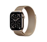Apple Watch Series 11 GPS + Cellular 42mm Cassa Titanio Oro con Loop in maglia Milanese Oro
