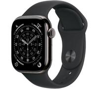 Apple Watch Series 11 GPS + Cellular 42mm Retina OLED Titanio con Cinturino Nero S/M IP6X SpO2 Cardiofrequenzimetro Monitor Sonno SOS