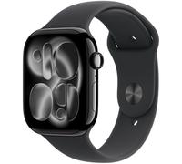Apple Watch Series 11 GPS + Cellular 46 mm Cassa in alluminio nero con cinturino Sport nero M/L