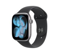 Apple Watch Series 11 GPS + Cellular 46mm Cassa Alluminio Grigio Siderale con Sport Band Nero - M/L