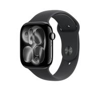 Apple Watch Series 11 GPS + Cellular 46mm Cassa Alluminio Jet Black con Sport Band Nero - S/M