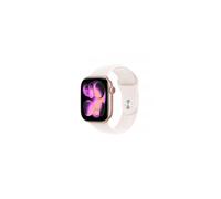 Apple Watch Series 11 GPS + Cellular 46mm, Cassa in Alluminio color Oro Rosa con cinturino Rosa fard Sport Band - S/M