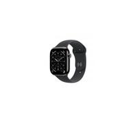 Apple Watch Series 11 GPS + Cellular 46mm, Cassa in Titanio color Ardesia con cinturino Nero Sport Band - M/L