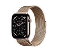 Apple Watch Series 11 GPS + Cellular 46mm Cassa Titanio Oro con Loop in maglia Milanese Oro - S/M