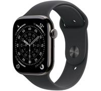 Apple Watch Series 11 GPS + Cellular 5G 46mm OLED Titanio con Cinturino Nero S/M IP6X SpO2 Cardiofrequenzimetro Sonno