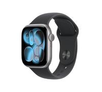 Apple Watch Series 11 GPS + Cellular, Cassa 42 mm in alluminio grigio siderale con Cinturino Sport nero - M/L
