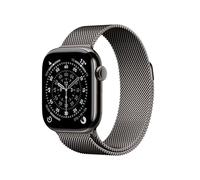 Apple Watch Series 11 GPS + Cellular, Cassa 42 mm in titanio ardesia con Loop in maglia milanese ardesia - Misura unica