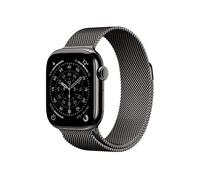 APPLE Watch Series 11 GPS + Cellular, Cassa 42 mm in titanio ardesia con Loop maglia milanese naturale
