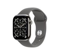 Apple Watch Series 11 GPS + Cellular, Cassa 42 mm in titanio naturale con Cinturino Sport grigio pietra - S/M