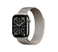 Apple Watch Series 11 GPS + Cellular, Cassa 42 mm in titanio naturale con Loop in maglia milanese naturale - Misura unica