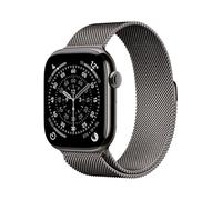 Apple Watch Series 11 GPS + Cellular, Cassa 46 mm in titanio ardesia con Loop in maglia milanese ardesia - M/L