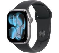 Apple Watch Series 11 GPS NFC 42mm Retina OLED Grigio Scatola Alluminio Cinturino Nero S/M Resistenza Acqua 50m IP6X SpO2 Cardiofrequenzimetro