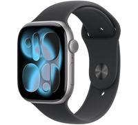 Apple Watch Series 11 GPS NFC 46mm Retina OLED Grigio con Cinturino Nero S/M Resistenza Acqua IP6X SpO2 Cardiofrequenzimetro