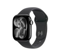 Apple Watch Series 11 jet black aluminium 42mm black sport band Size M/L