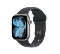 Apple Watch Series 11 space grey aluminium 46mm black sport band Size M/L