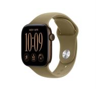 SMARTWATCH APPLE Watch Series 12 GPS 42 mm Cinturino Sport oliva M/L, Display da 1,79 ", Touchscreen, 64 GB, 5.3, Modulo GPS integrato, Waterproof, Bronzo scuro