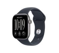 Apple Watch Series 12 GPS 42mm Alluminio Grigio con Cinturino Sport Blu Navy S/M