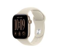 APPLE Watch Series 12 GPS, Cassa 42mm in alluminio oro chiaro con Cinturino Sport sabbia - S/M