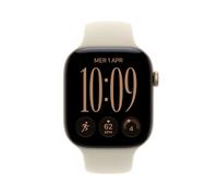 SMARTWATCH APPLE Watch Series 12 GPS 46 mm Cinturino Sport sabbia M/L, Display da 1,99 ", Touchscreen, 64 GB, 5.3, Modulo GPS integrato, Waterproof, Oro chiaro