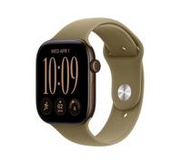 Apple Watch Series 12 GPS 46mm Cassa Alluminio Bronzo Scuro con Cinturino Sport Olive S/M