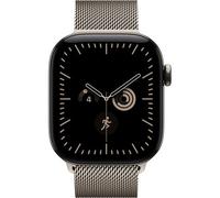 Apple Watch Serie 12 (GPS + Cellular) Cassa da 42 mm in Titanio Naturale con cinturino Loop Milanese Naturale - Taglia unica - Nouvo