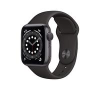 Apple Watch Series 6 (GPS, 40MM) Cassa in Alluminio Grigio Siderale con Cinturino Sport Nero (Ricondizionato)