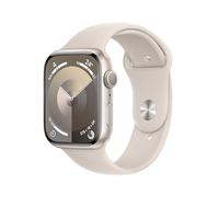 Apple Watch Series 9 GPS 45mm Smartwatch con cassa in alluminio color galassia e Cinturino Sport galassia - M/L. Fitness tracker, app Livelli O₂, display Retina always-on, resistente all’acqua