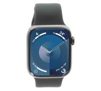 Apple Watch Series 9 GPS + Cellular 45mm Acciaio inossidabile grafite Cinturino Sport mezzanotte M/L | nuovo | confezione originale | 30 Mesi di Garanzia | AN657845