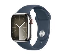 Apple Watch Series 9 GPS + Cellular 45mm Retina OLED Argento Blu Tempest S/M SpO2 IP6X