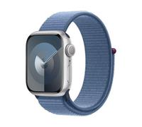 Apple Watch Series 9 GPS + Cellular 45mm Retina OLED Argento Cinturino Sport Blu Inverno S/M