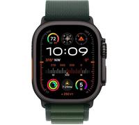Apple Watch Ultra 2 GPS + Cellular - 49 mm - Cassa in titanio nero - cinturino Alpine Loop verde scuro - Small