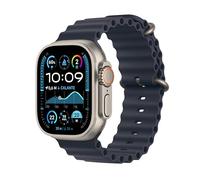 Apple Watch Ultra 2 GPS + Cellular 49 mm Sportwatch con robusta cassa in titanio Naturale e Ocean Band Naturale. Fitness tracker, GPS di precisione, tanta autonomia, luminoso display Retina