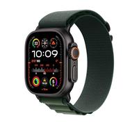 Apple Watch Ultra 2 GPS + Cellular 49mm Cassa Titanio Nero con Dark Green Alpine Loop - Medium