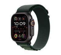 Apple Watch Ultra 2 GPS + Cellular 49mm Cassa Titanio Nero con Dark Green Alpine Loop - Large