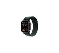 Apple Watch Ultra 2 GPS + Cellular 49mm Cassa Titanio Nero con Verde Scuro Alpine Loop - Large