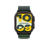 Apple Watch Ultra 2 GPS + Cellular 49mm Cassa Titanio Nero con Dark Green Alpine Loop - Large