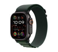 Apple Watch Ultra 2 GPS + Cellular 49mm Cassa Titanio Nero con Dark Green Alpine Loop - Large