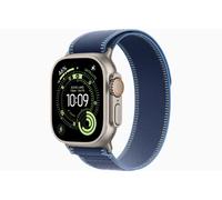 Apple Watch Ultra 3 5G 49mm Cassa Naturale Cinturino Trail Loop Blu/Blu Acceso
