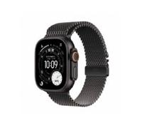 Apple Watch Ultra 3 GPS + Cellular 49mm, Cassa in Titanio color Nero con cinturino Nero Titanium Milanese Loop - Large - MF1T4QL/A